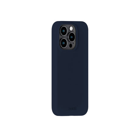 Holdit iPhone 15 Pro Soft Touch Silikon Deksel - Midnight Blue