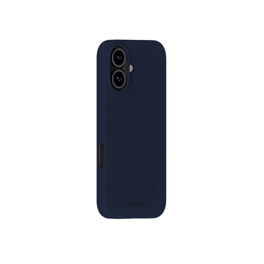 Holdit iPhone 16 Soft Touch Silikon Deksel - Midnight Blue