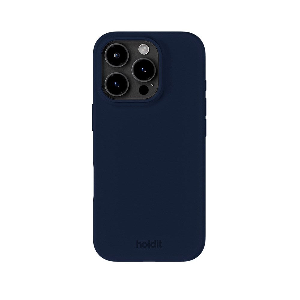 Holdit iPhone 16 Pro Max Soft Touch Silikon Deksel - Midnight Blue
