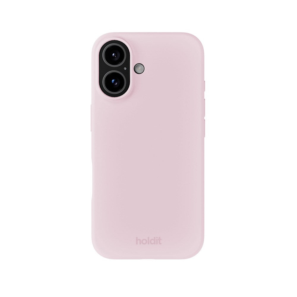 Holdit iPhone 16 Soft Touch Silikon Deksel - Pale Pink