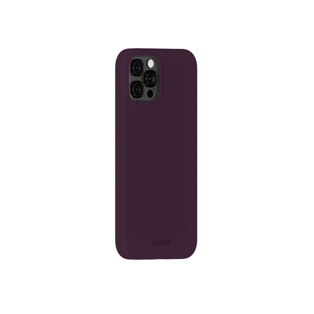 Holdit iPhone 12 / 12 Pro Soft Touch Silikon Deksel - Deep Plum