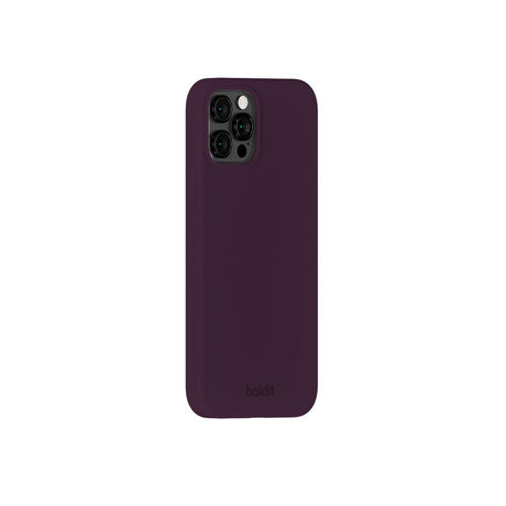 Holdit iPhone 12 / 12 Pro Soft Touch Silikon Deksel - Deep Plum