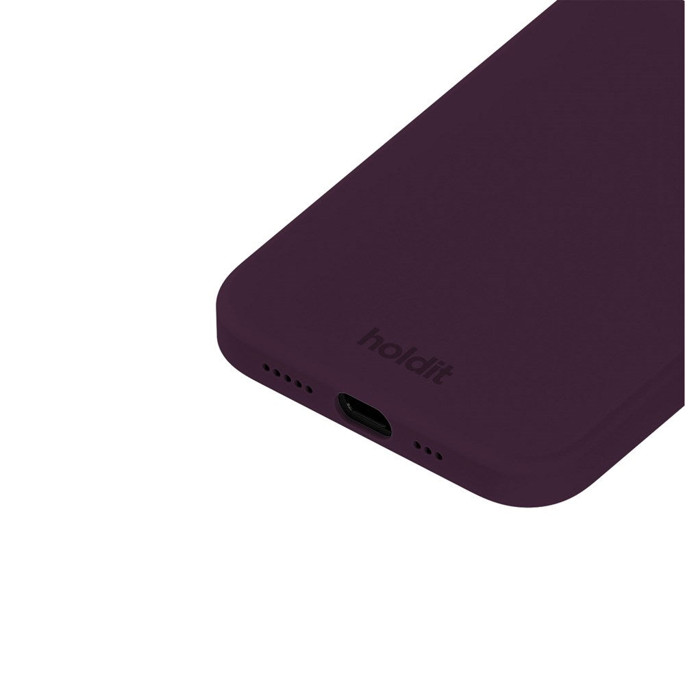Holdit iPhone 12 / 12 Pro Soft Touch Silikon Deksel - Deep Plum