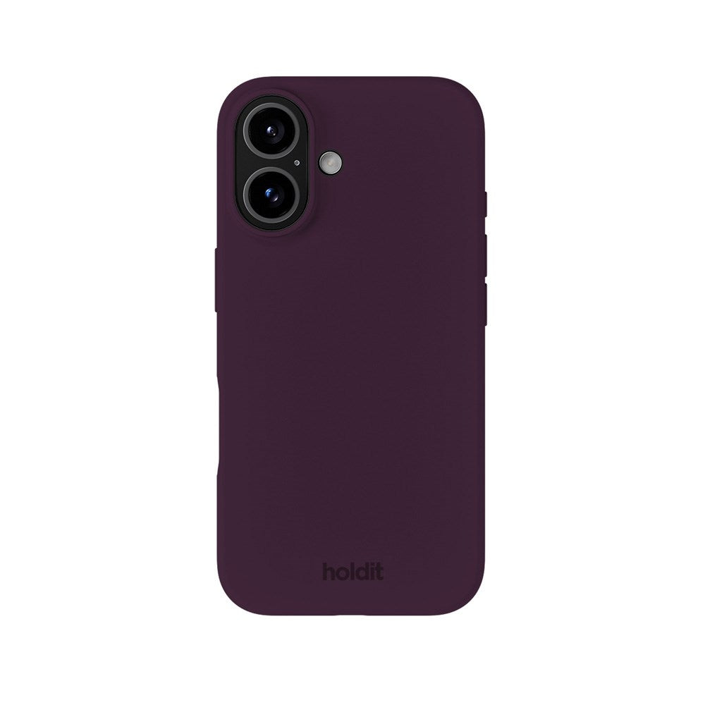 Holdit iPhone 16 Soft Touch Silikon Deksel - Deep Plum