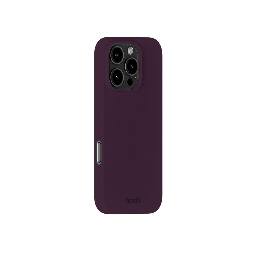 Holdit iPhone 16 Pro Soft Touch Silikon Deksel - Deep Plum