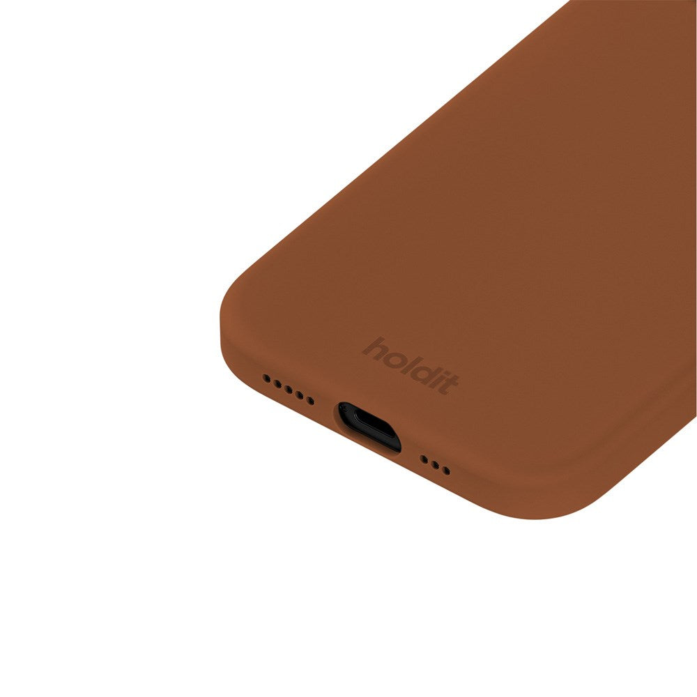 Holdit iPhone 14 / 13 Soft Touch Silikon Deksel - Almond Brown