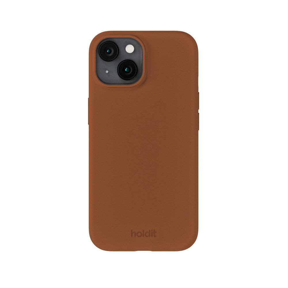 Holdit iPhone 15 Soft Touch Silikon Deksel - Almond Brown