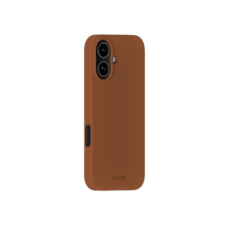 Holdit iPhone 16 Soft Touch Silikon Deksel - Almond Brown