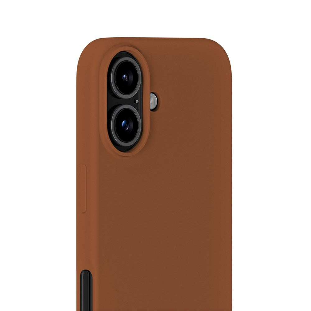 Holdit iPhone 16 Soft Touch Silikon Deksel - Almond Brown