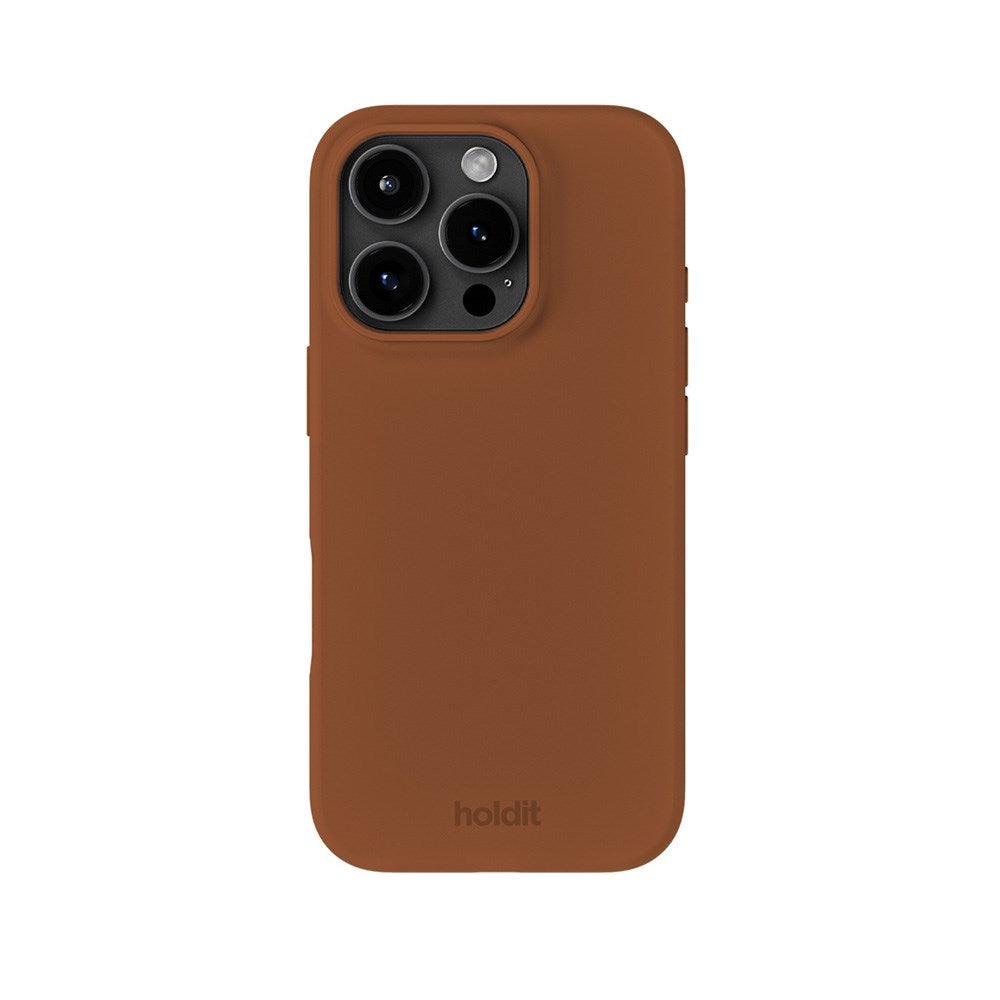 Holdit iPhone 16 Pro Soft Touch Silikon Deksel - Almond Brown