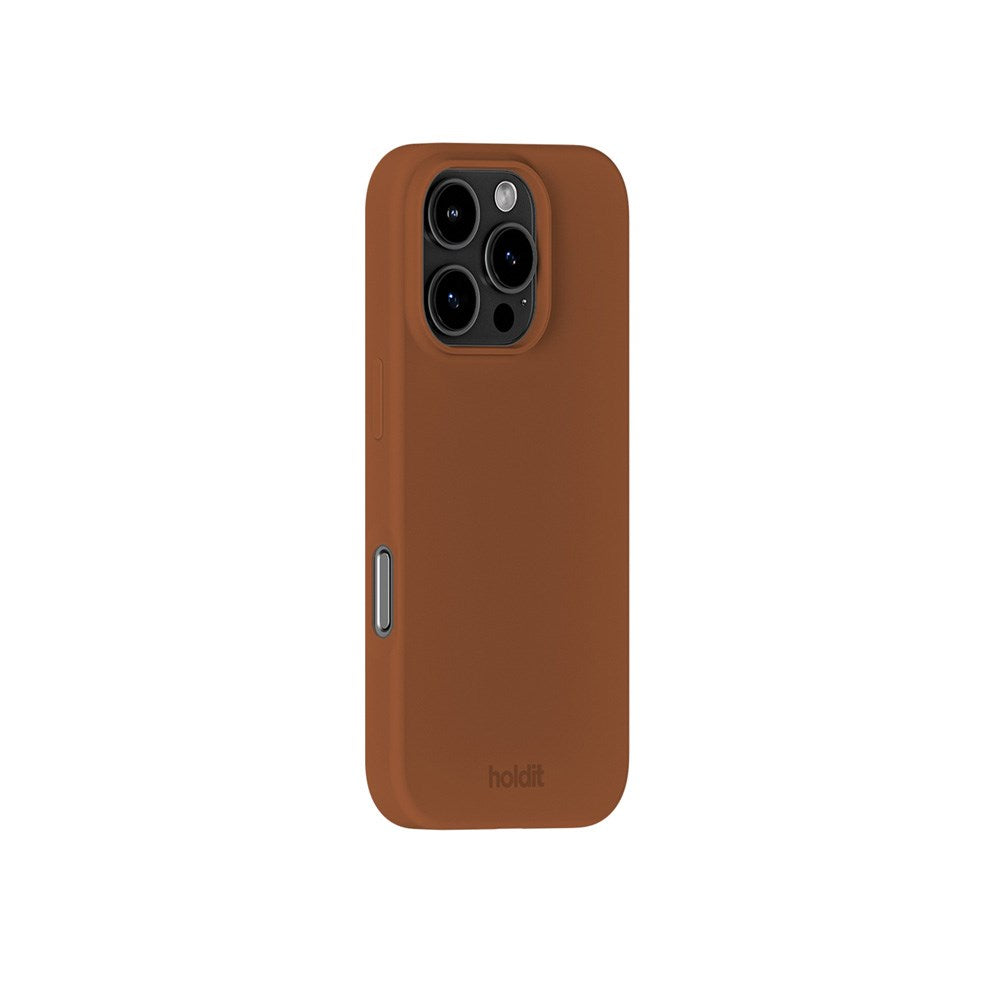 Holdit iPhone 16 Pro Soft Touch Silikon Deksel - Almond Brown
