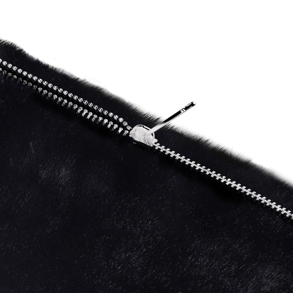 Holdit Kunstpels Sleeve til MacBook / Bærbar PC 14" (34,2 x 24,2 cm) - Svart