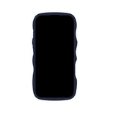 Holdit iPhone 16 Pro Wavy Deksel - Midnight Blue / Transparent