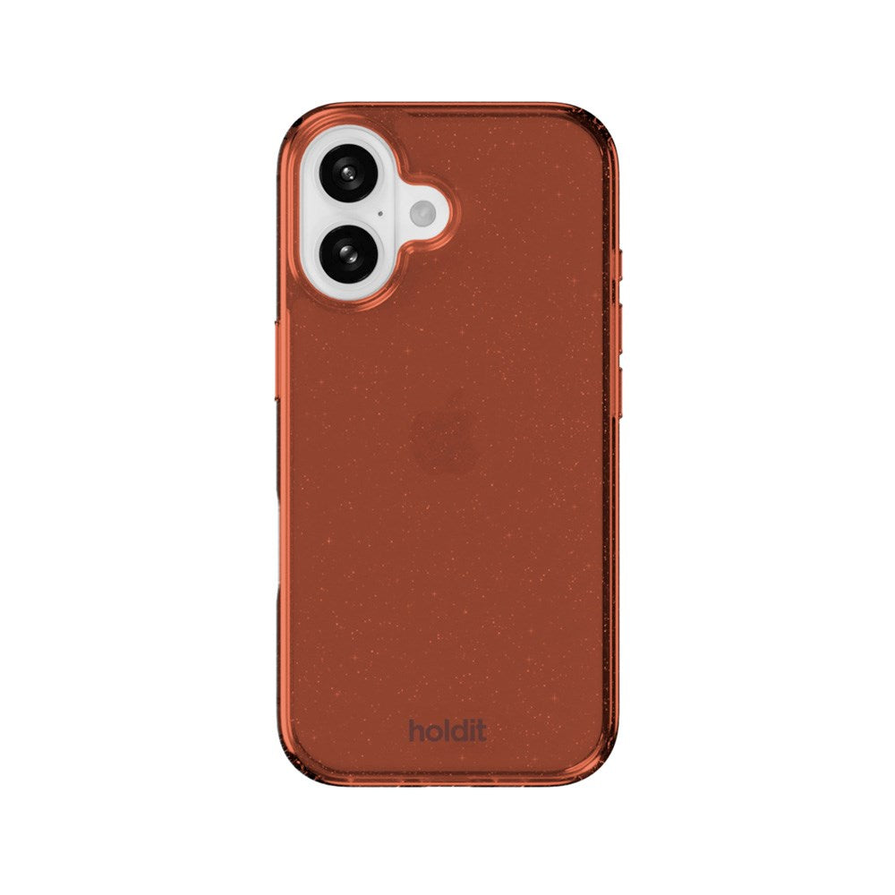 Holdit iPhone 16 Glitter Deksel - Amber