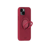 iPhone 16e / 15 Holdit Silikone Stand Deksel - Red Velvet