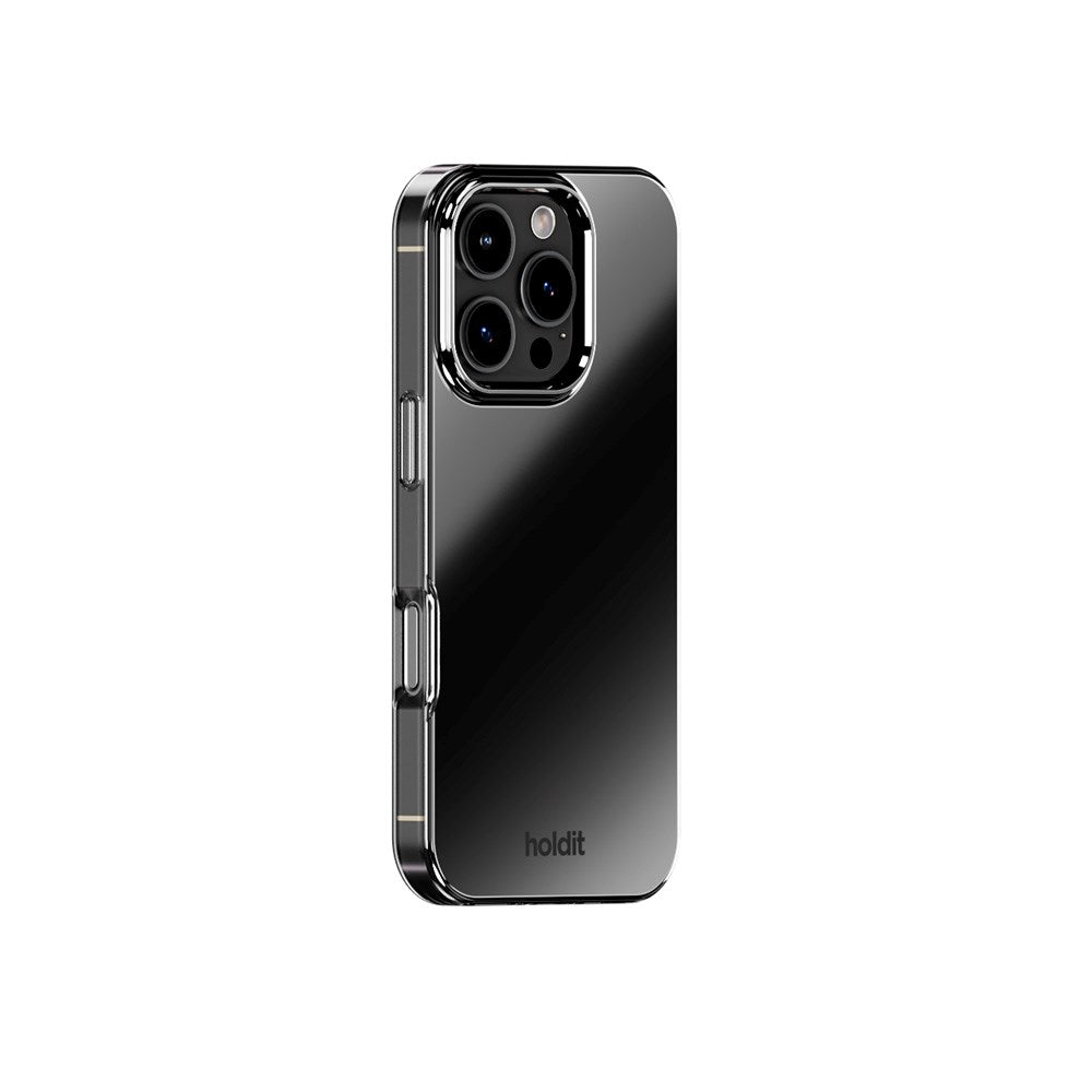 Holdit iPhone 16 Pro Mirror Deksel - MagSafe Kompatibel - Svart