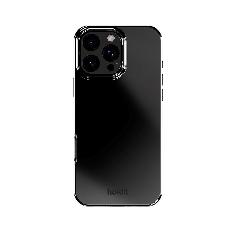 Holdit iPhone 16 Pro Max Mirror Deksel - MagSafe Kompatibel - Svart