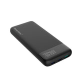 Smartline 10.000mAh Powerbank med PD / QC3.0 & LED-Display - Svart