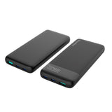 Smartline 10.000mAh Powerbank med PD / QC3.0 & LED-Display - Svart