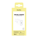 Smartline 40W Vegglader m. 1x USB-C - Hvit
