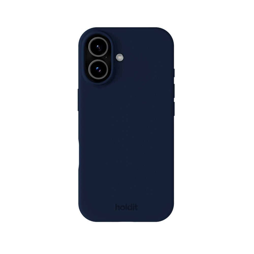 Holdit iPhone 17 Soft Touch Silikon Deksel - Midnight Blue