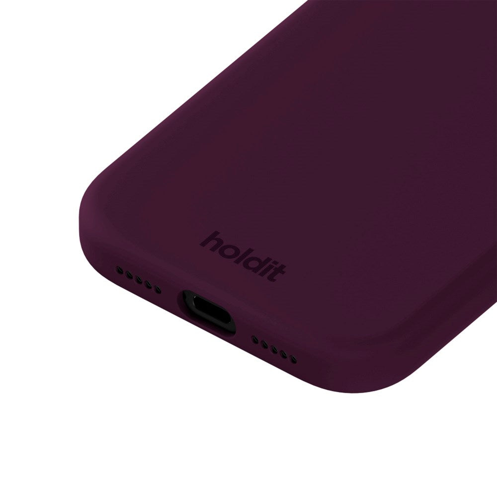 Holdit iPhone 17 Pro Soft Touch Silikon Deksel - Deep Plum