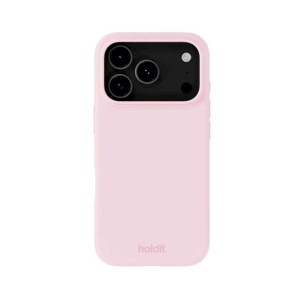 Holdit iPhone 17 Pro Soft Touch Silikon Deksel - Pale Pink