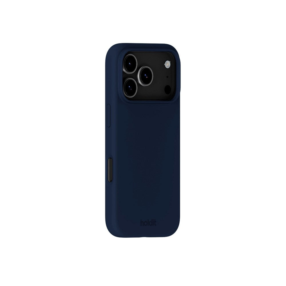 Holdit iPhone 17 Pro Soft Touch Silikon Deksel - Midnight Blue