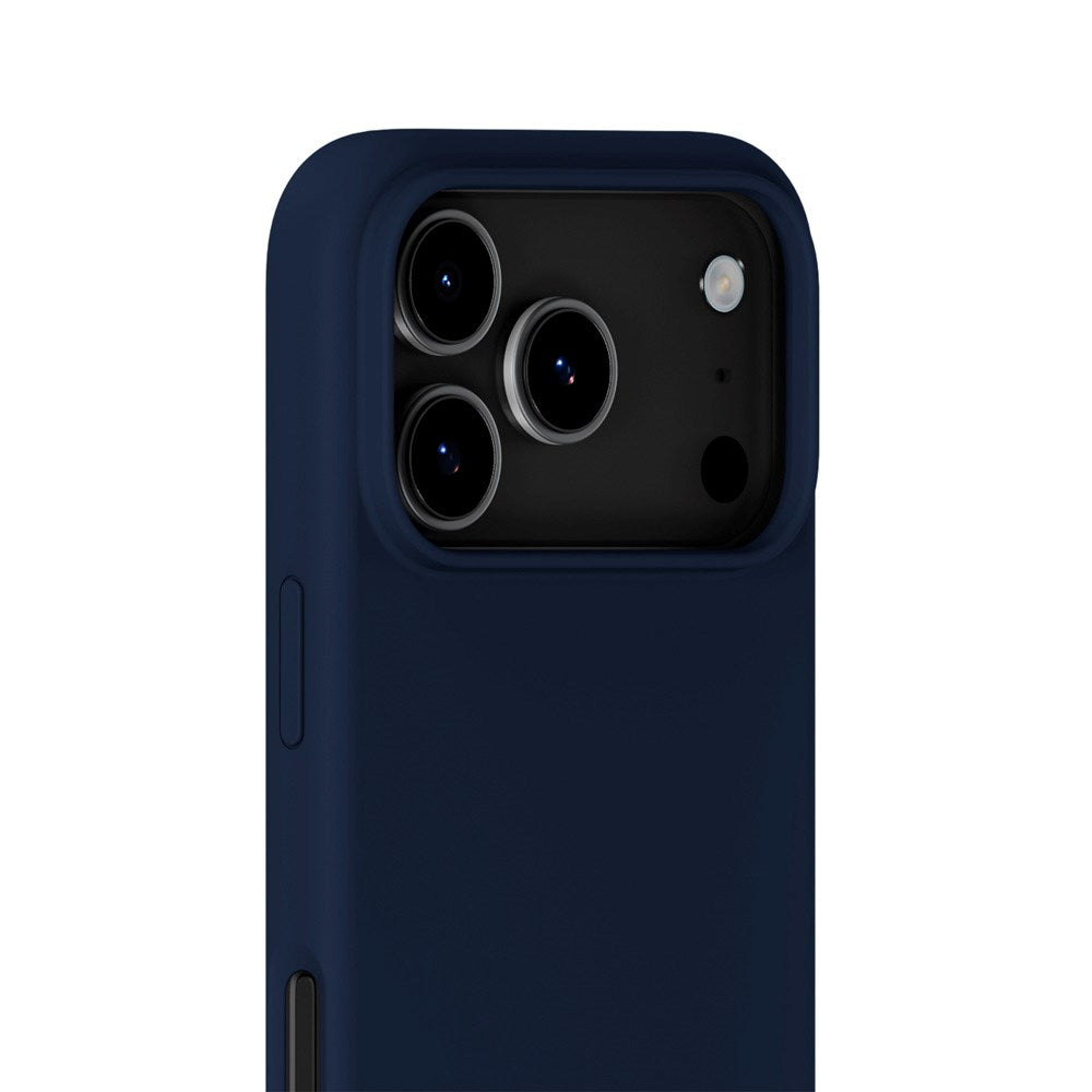 Holdit iPhone 17 Pro Soft Touch Silikon Deksel - Midnight Blue