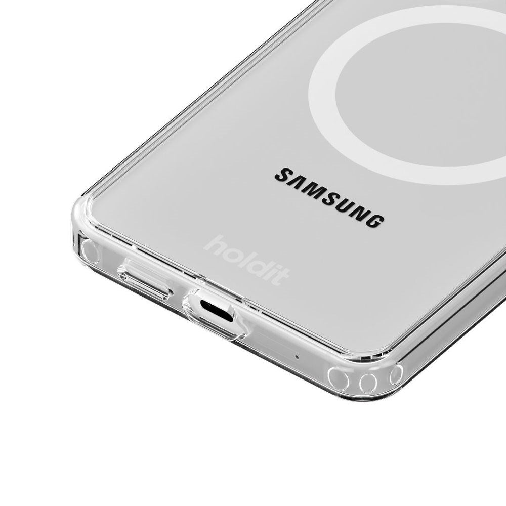 Samsung Galaxy S26 Holdit MagSafe Deksel - Transparent / White