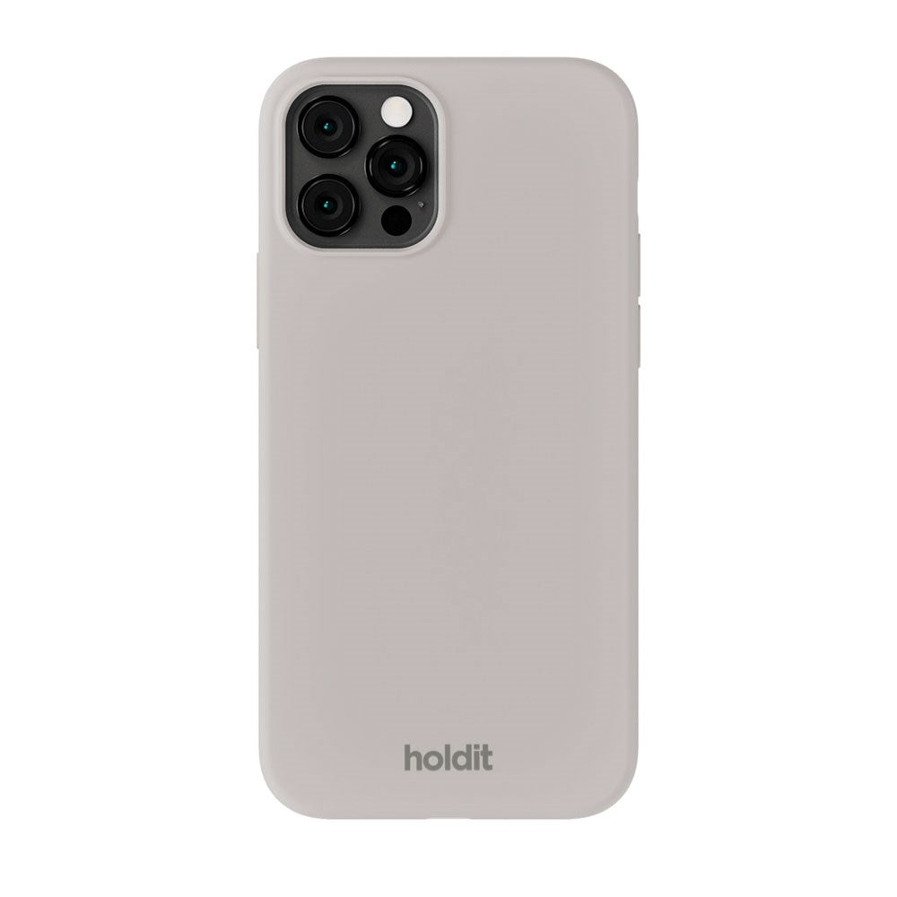 iPhone 12 / 12 Pro Holdit Soft Touch Silikon Deksel - Wool Gray