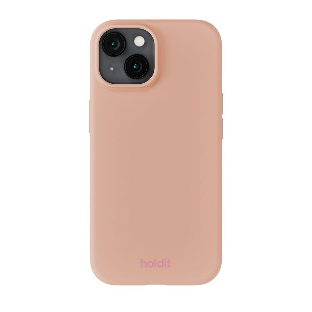 iPhone 15 Holdit Soft Touch Silikon Deksel - Bare Pink