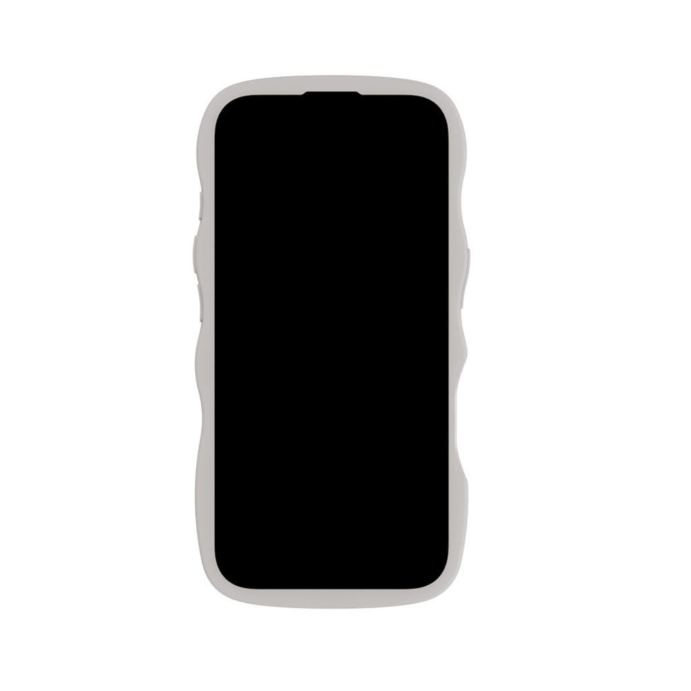 iPhone 16 Holdit Wavy Deksel - Wool Grey / Transparent