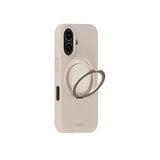 iPhone 16 Holdit Silikone Stand Deksel - Light Beige