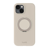 iPhone 17e / 16e / 15 Holdit Silikone Stand Deksel - Light Beige