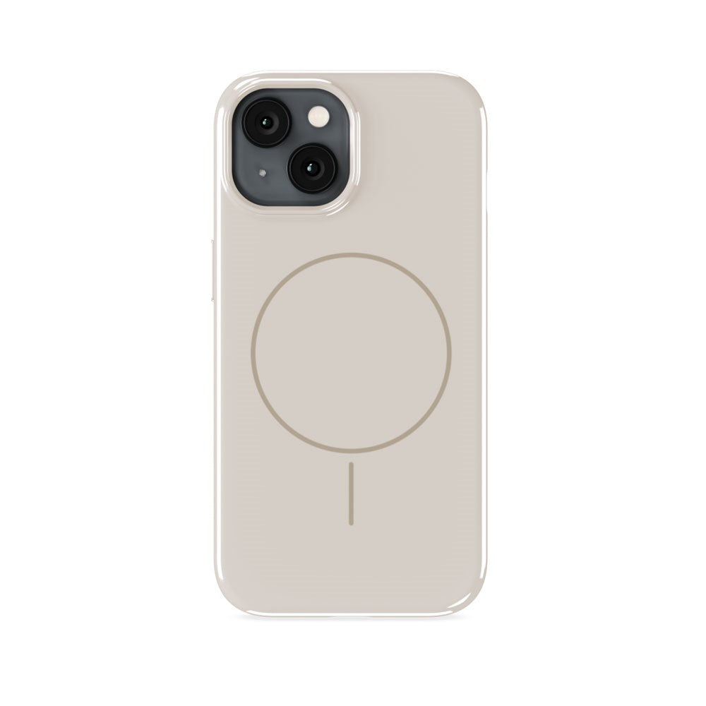 iPhone 17e / 16e / 15 / 14 / 13 Holdit Mono Case - MagSafe Kompatibel - Light Beige / Beige