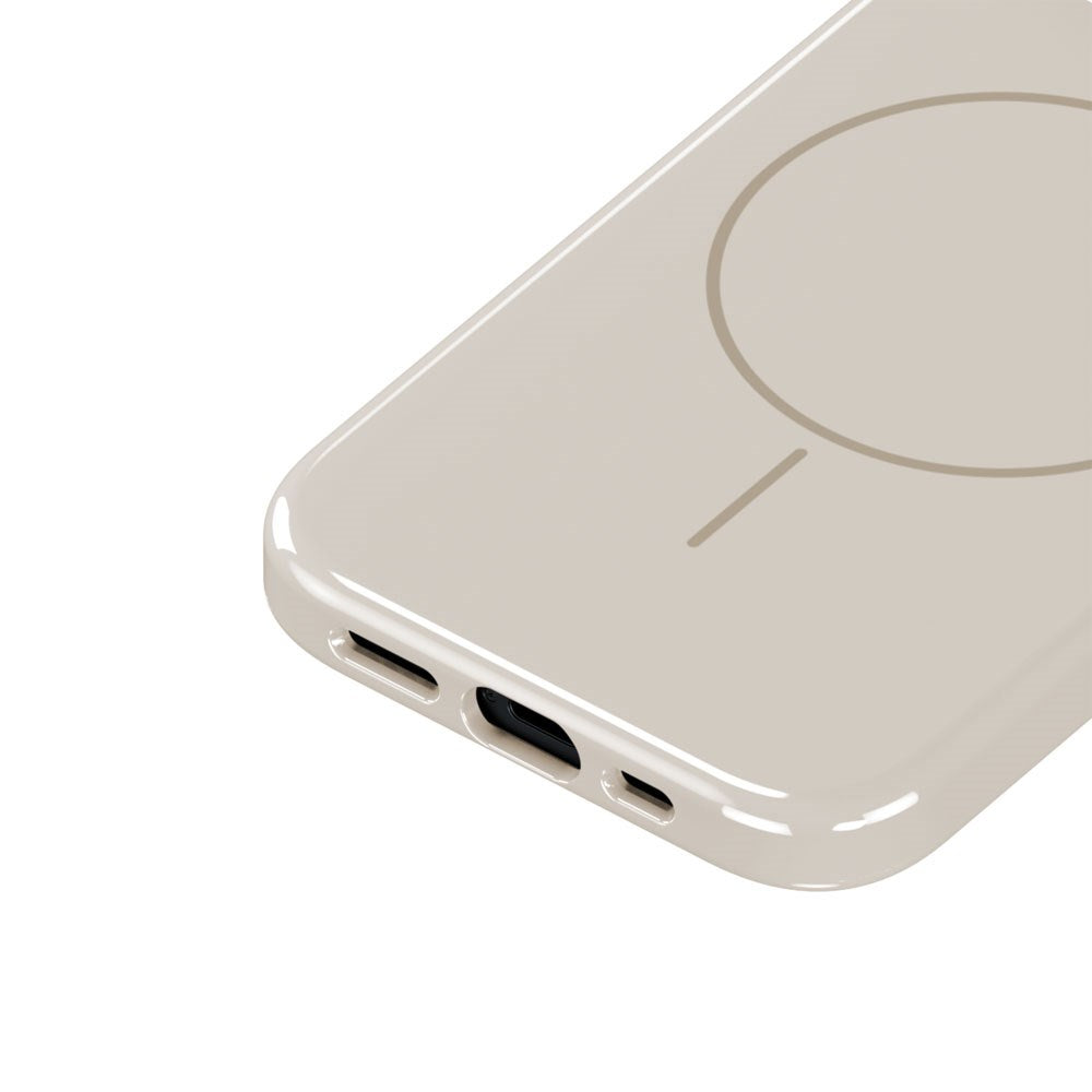 iPhone 17e / 16e / 15 / 14 / 13 Holdit Mono Case - MagSafe Kompatibel - Light Beige / Beige