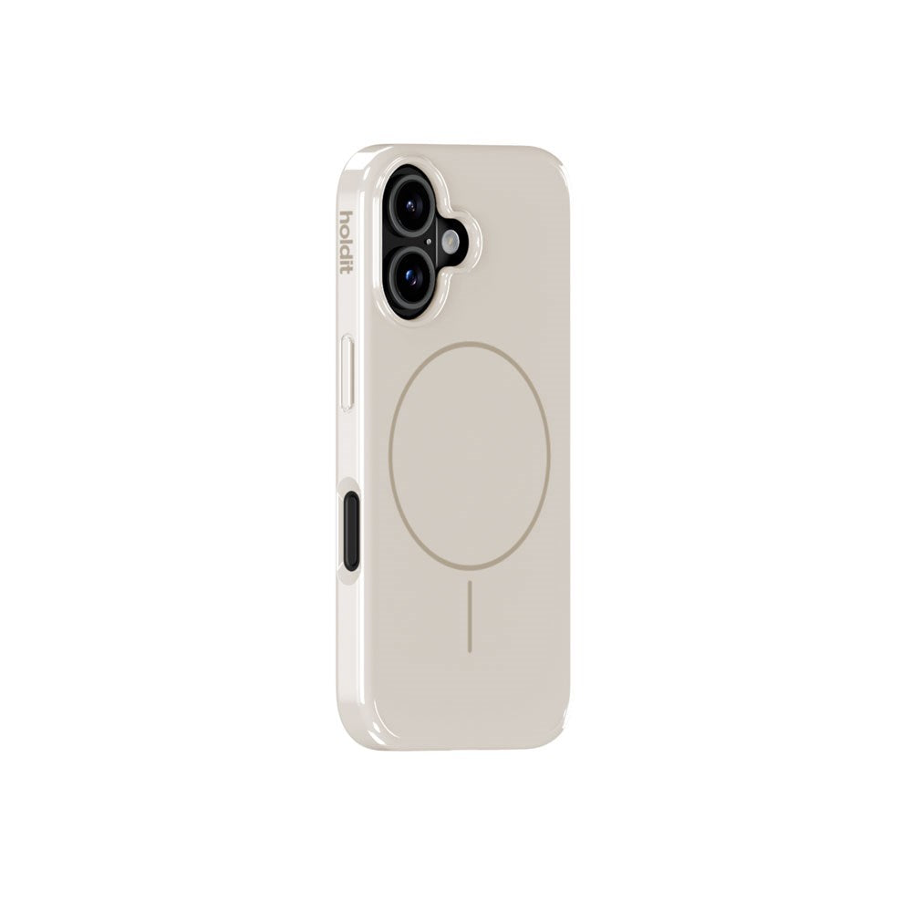 iPhone 16 Holdit Mono Case - MagSafe Kompatibel - Light Beige / Beige
