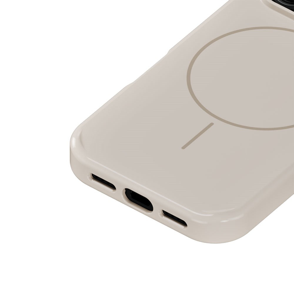 iPhone 17 Pro Holdit Mono Case - MagSafe Kompatibel - Light Beige / Beige