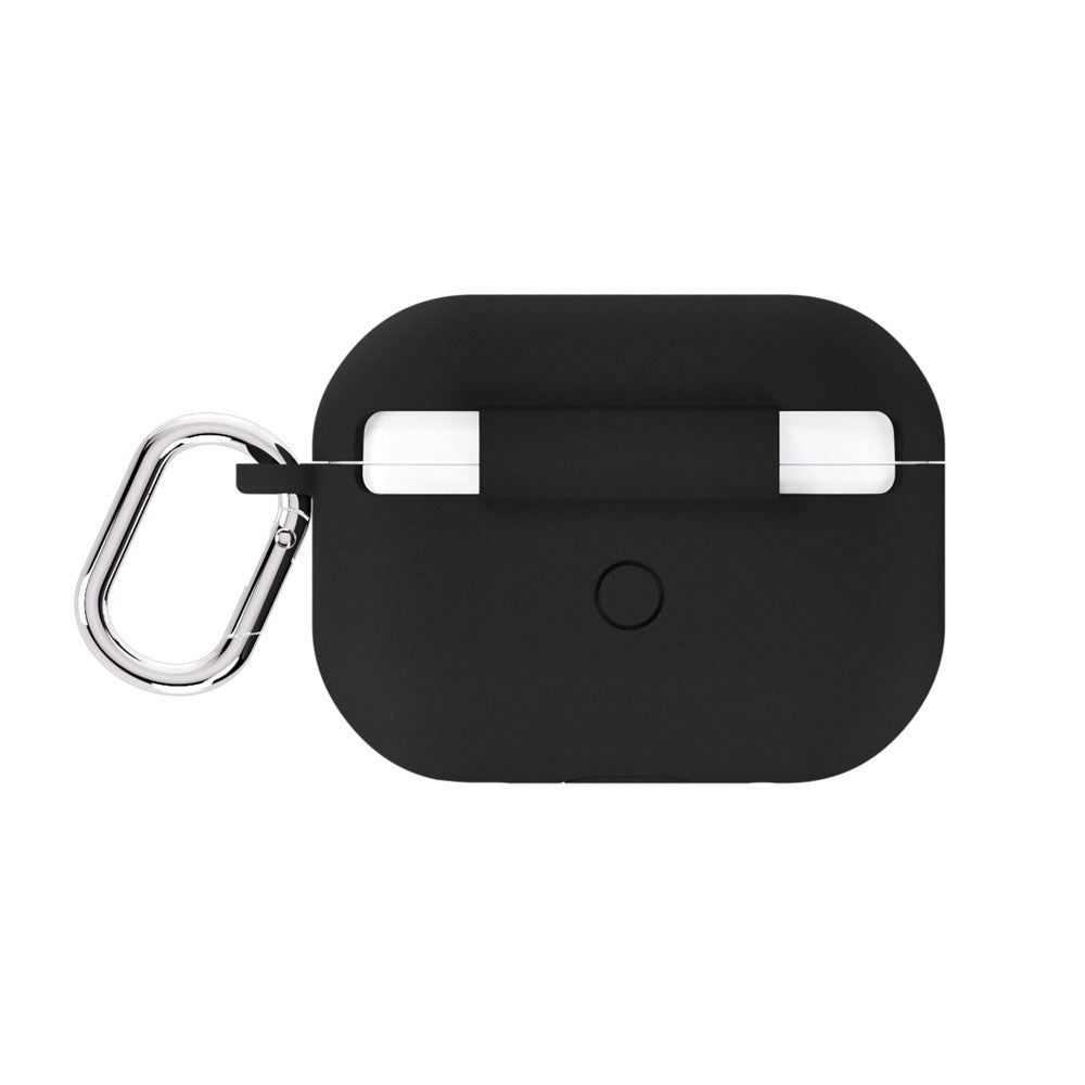 Apple AirPods Pro (1. & 2. Gen.) Holdit Silicone Case m. Karabinkrok - Black