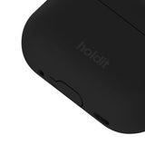 Apple AirPods Pro (1. & 2. Gen.) Holdit Silicone Case m. Karabinkrok - Black