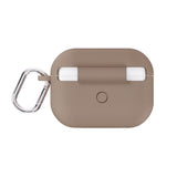 Apple AirPods Pro (1. & 2. Gen.) Holdit Silicone Case m. Karabinkrok - Mocha Brown