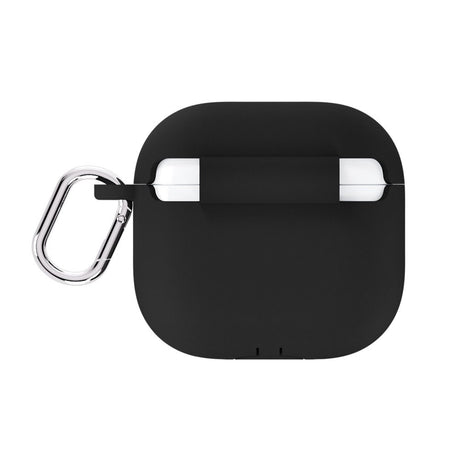 Apple AirPods (4. Gen.) Holdit Silicone Case m. Karabinkrok - Black