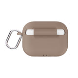 Apple AirPods Pro (3. Gen.) Holdit Silicone Case m. Karabinkrok - Mocha Brown