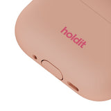 Apple AirPods Pro (3. Gen.) Holdit Silicone Case m. Karabinkrok - Bare Pink