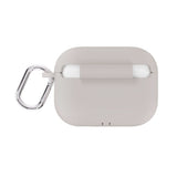 Apple AirPods Pro (3. Gen.) Holdit Silicone Case m. Karabinkrok - Wool Gray