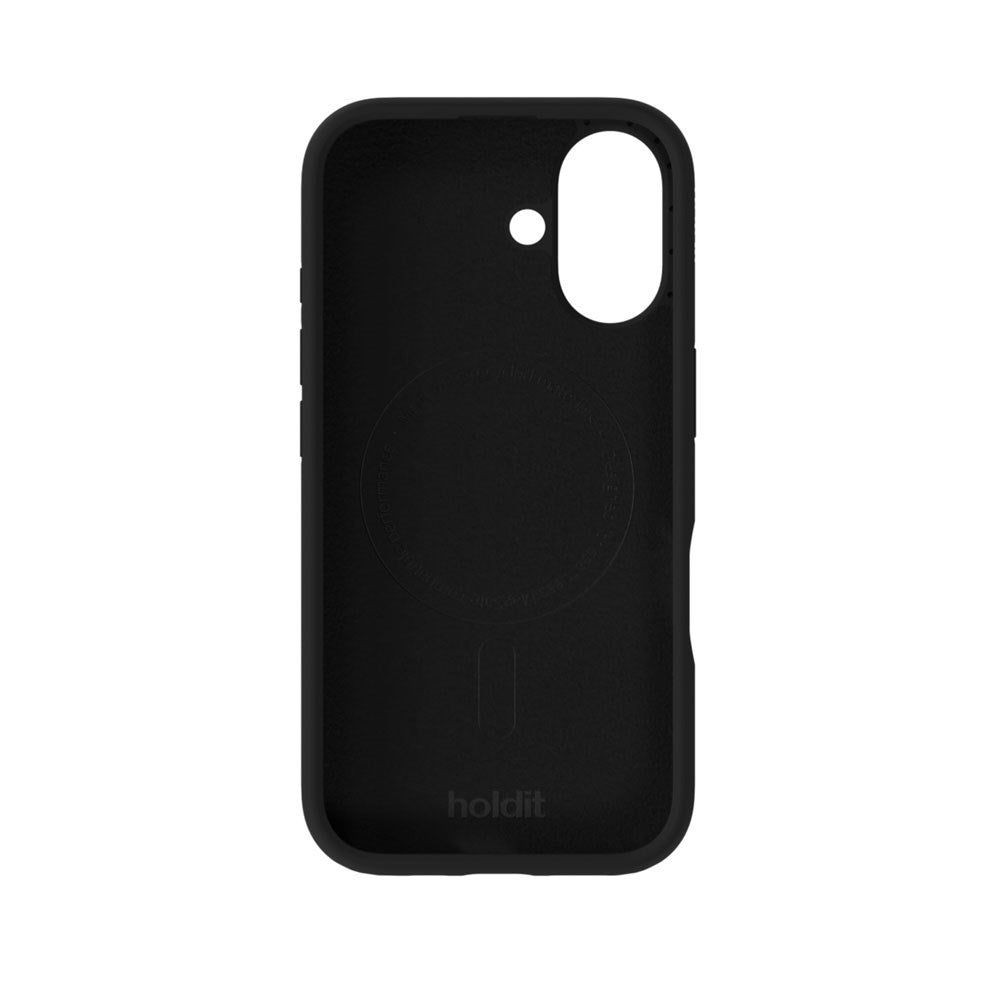 iPhone 16 Holdit Soft Touch MagSafe Silikon Deksel - Black