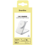 Smartline Sammenleggbar 3-in-1 Trådløs Lader 25W - Qi2 Kompatibel - Hvit