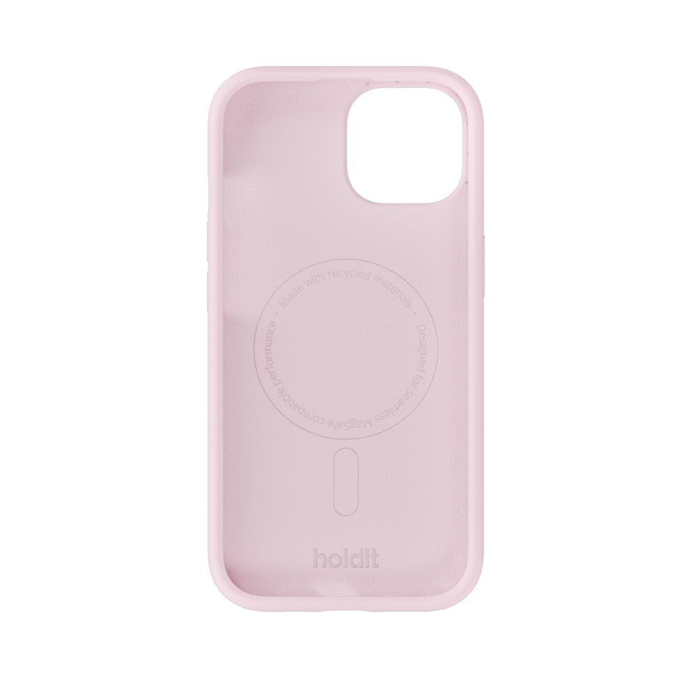 iPhone 15 / 14 / 13 Holdit Soft Touch MagSafe Silikon Deksel - Pale Pink