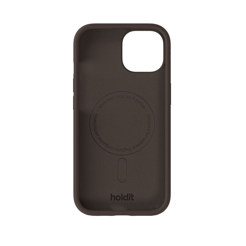iPhone 15 / 14 / 13 Holdit Soft Touch MagSafe Silikon Deksel - Chocolate